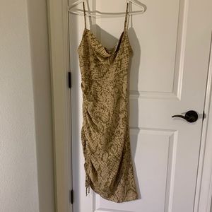Snake print dress